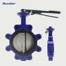 Bundor class150 wafer butterfly valve 6 inch DI lug butterfly valve